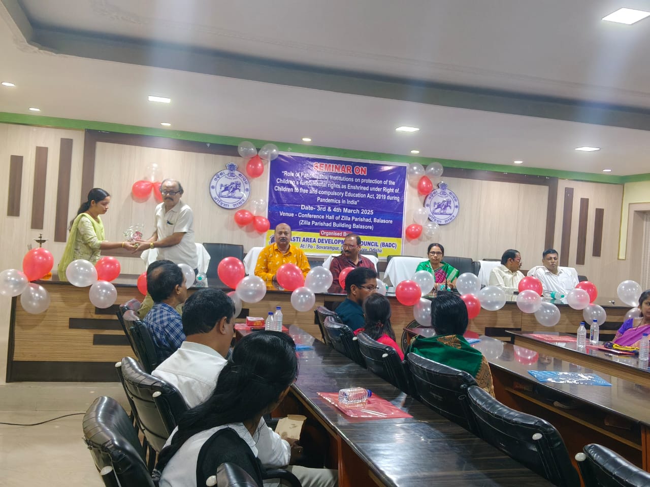 Flower bouquet welcoming guests